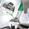 8/10/12Inch Adjustable Wrench Wide Jaw Opening Precise Jaw Design Grips Tight-Even in Tight Spaces