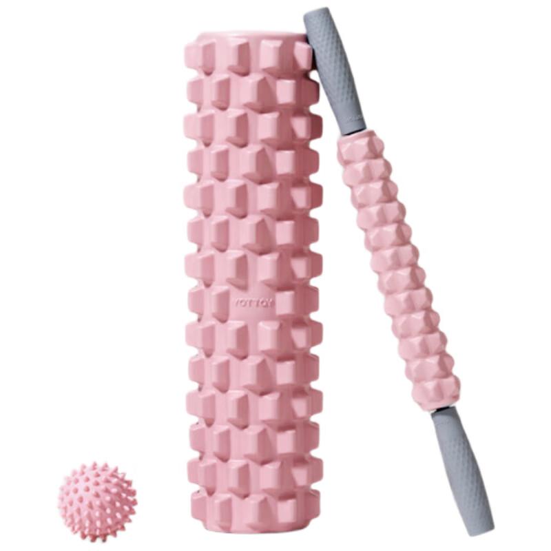 Yottoy Spiked Solid Foam Roller 3-Piece Set