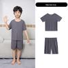 Summer Boys' & Girls' Seamless Ice Silk Pajama Set