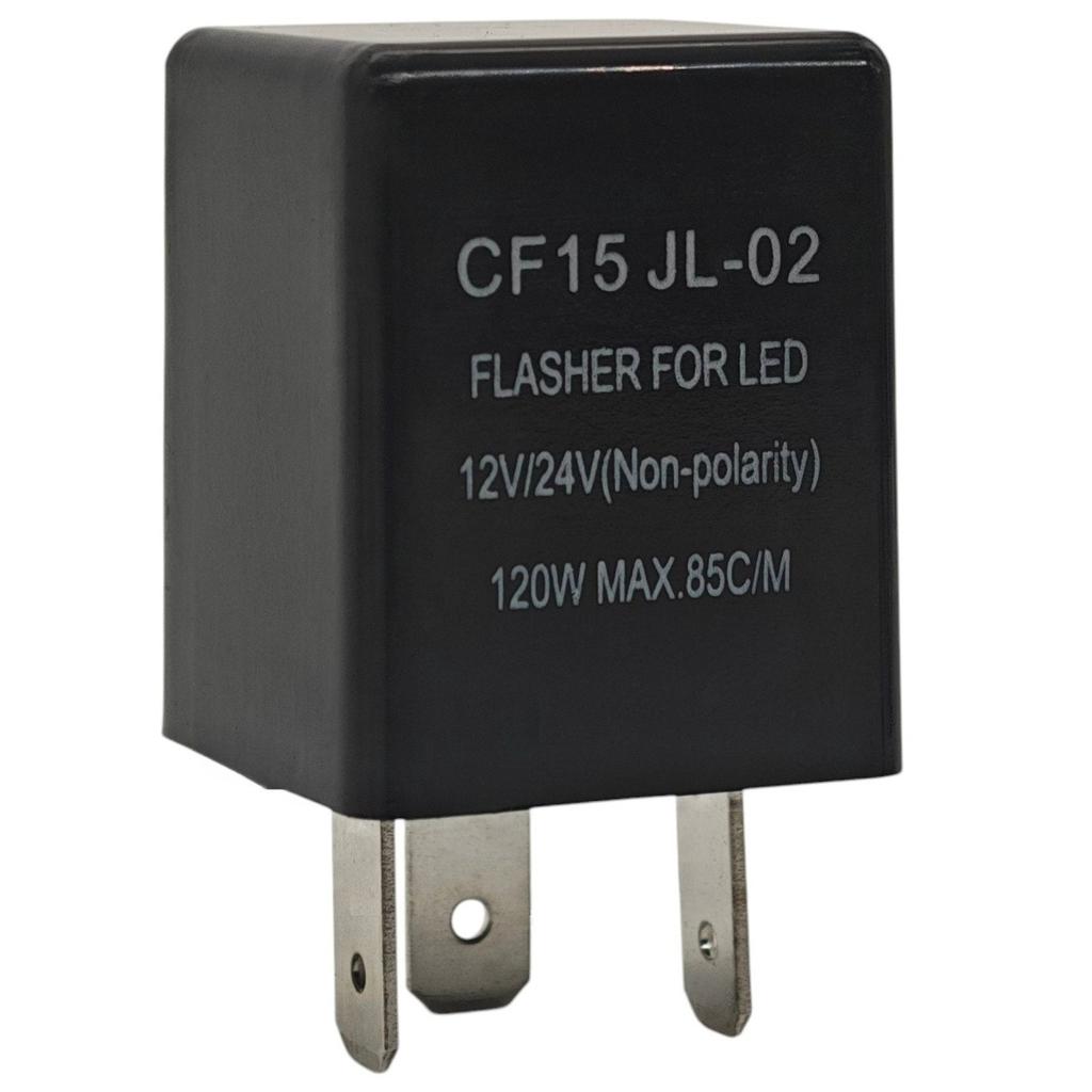 2 st LED blinkersrelä CF15 12-24V universal