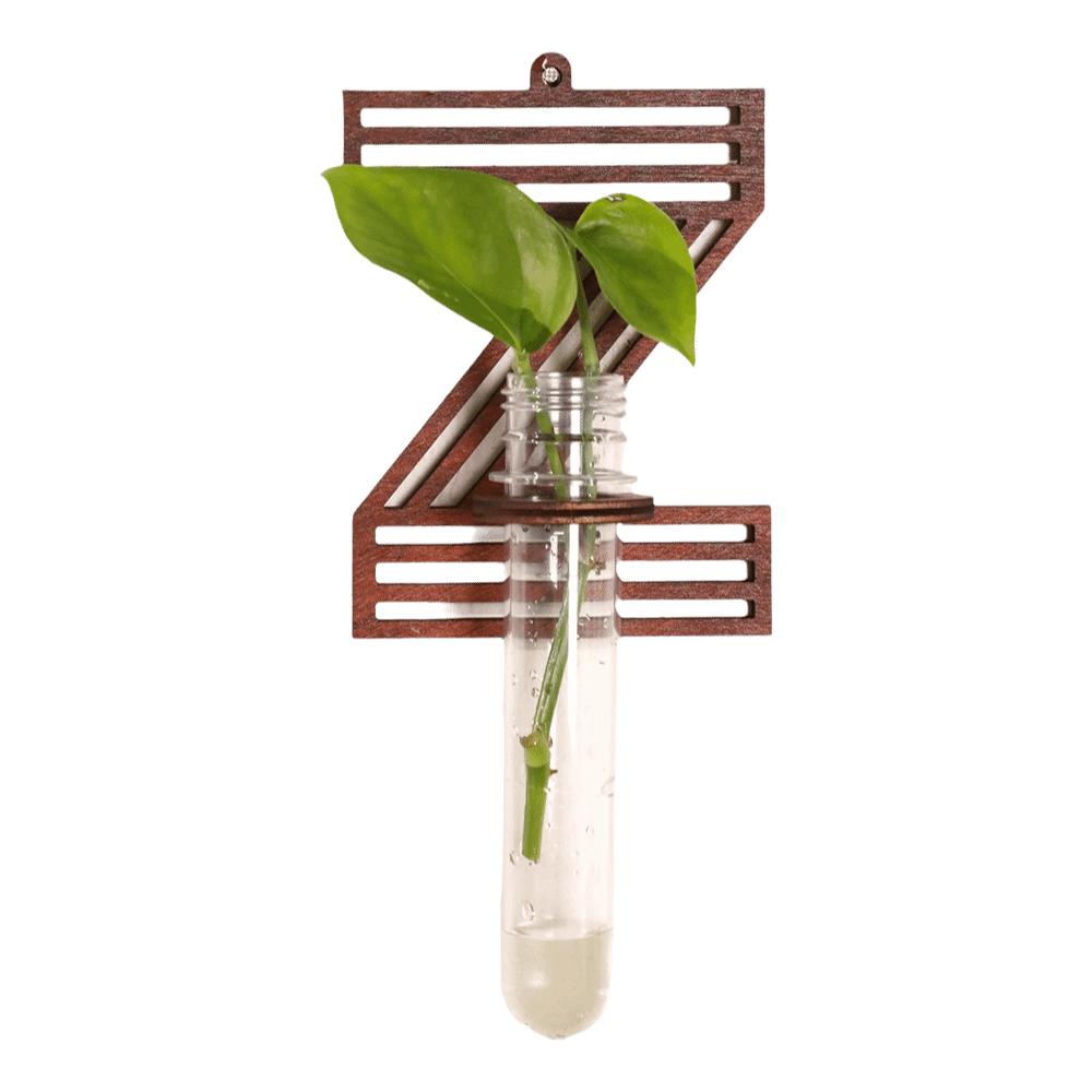 Home Ornaments Hydroponic Planter Shelf Wooden Wall Decoration Wall Mounted Planter Plant Lover