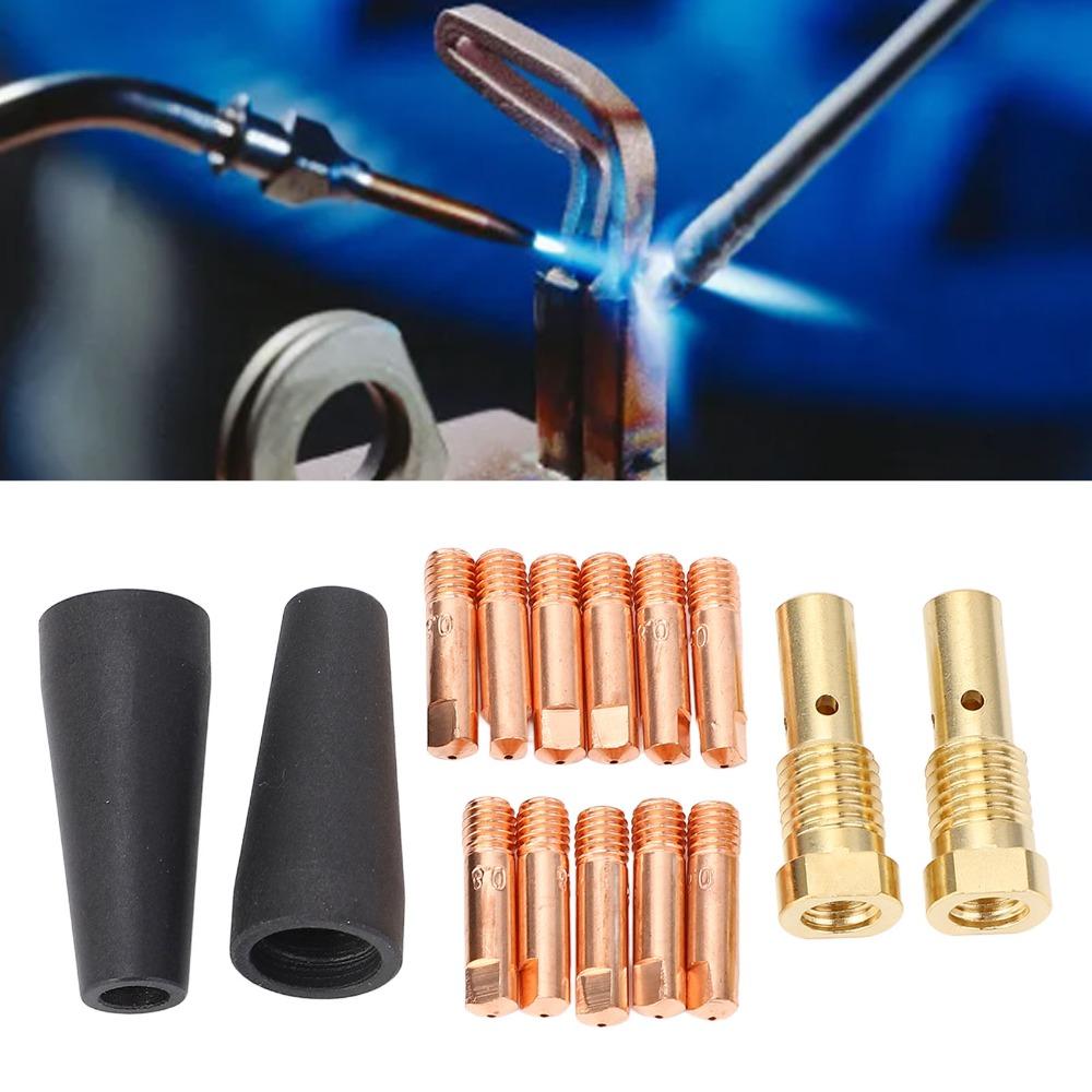 15pcs 0.031in Tip Size MIG Welding Nozzle Tips Gasless Nozzle Tips Kit For Century FC90