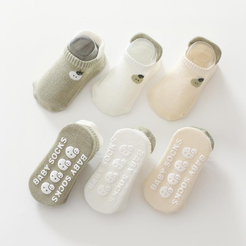3 Paare/Set Sommer Neugeborene Babysocken für Mädchen Jungen Dünne Säugling Mädchen Junge Kleinkind Rutschfeste Kurze Socke 0-5 Jahre Kindersocken