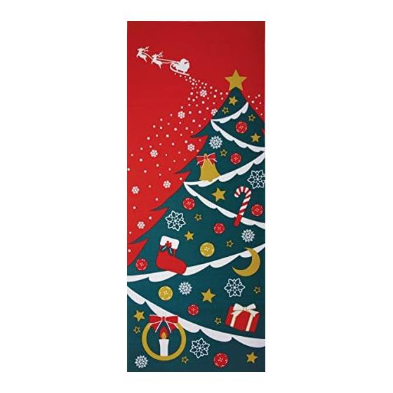 Maeda Dyeing Works Shikisai-fu Tenugui Towel - Christmas