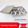 Shengmingda Stainless Steel 6-Compartment Food Sample Box