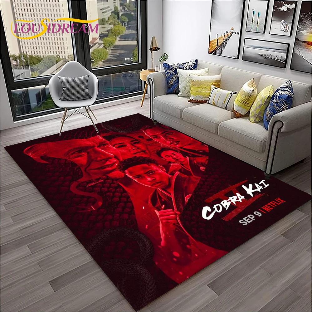 

3D Cobra Kai Amanda TV Karate HD ковер для дома, гостиной, спальни, дивана, коврик для двери, декор, детский игровой коврик, нескользящий напольный коврик 40x60cm