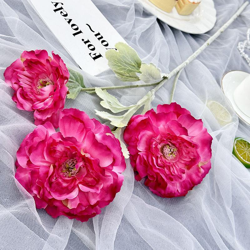 Peony Flower Artificial Wedding Hotel Restaurant Decoration Photography Props