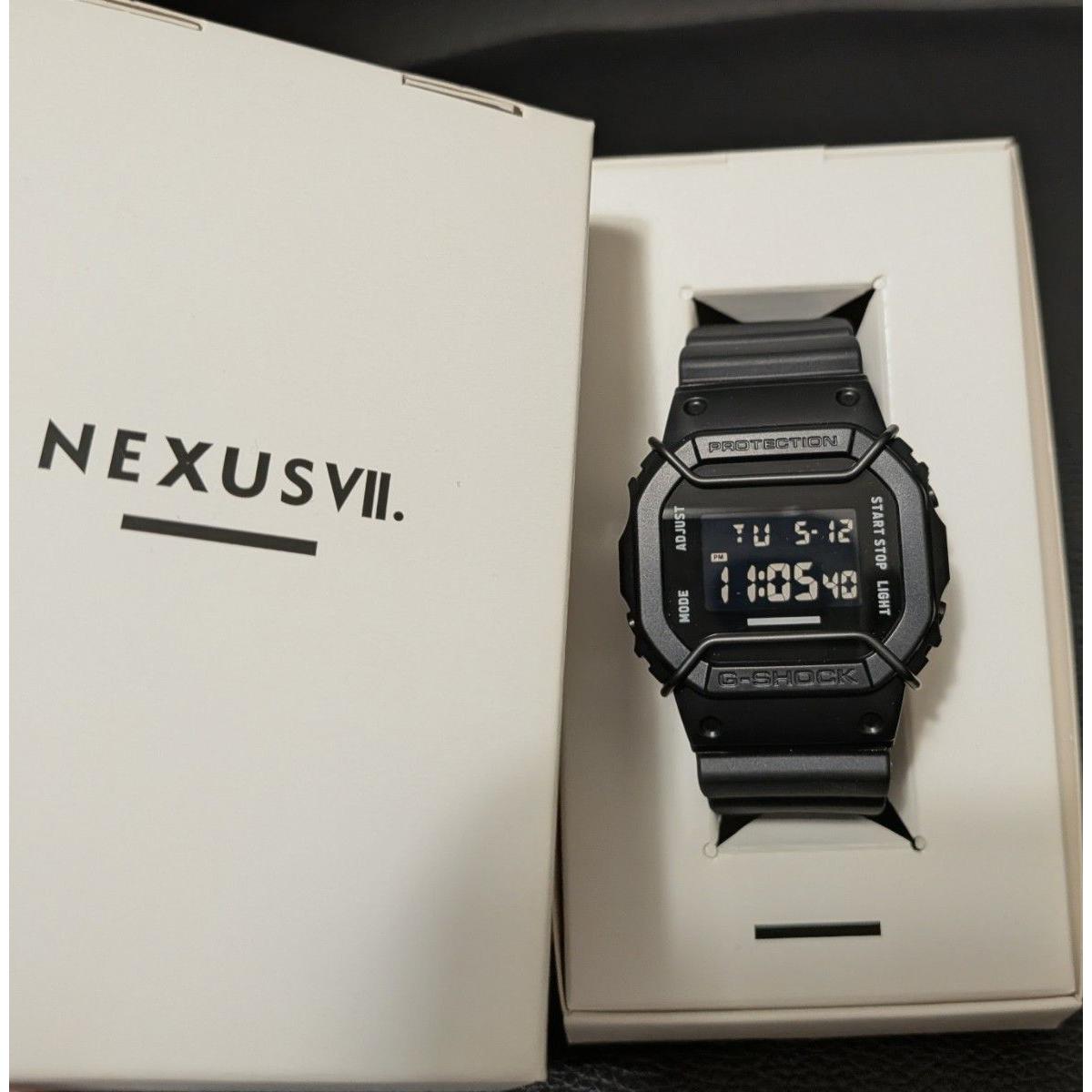 NEXUSVII. G-SHOCK DW-5600 collaboration model watch black