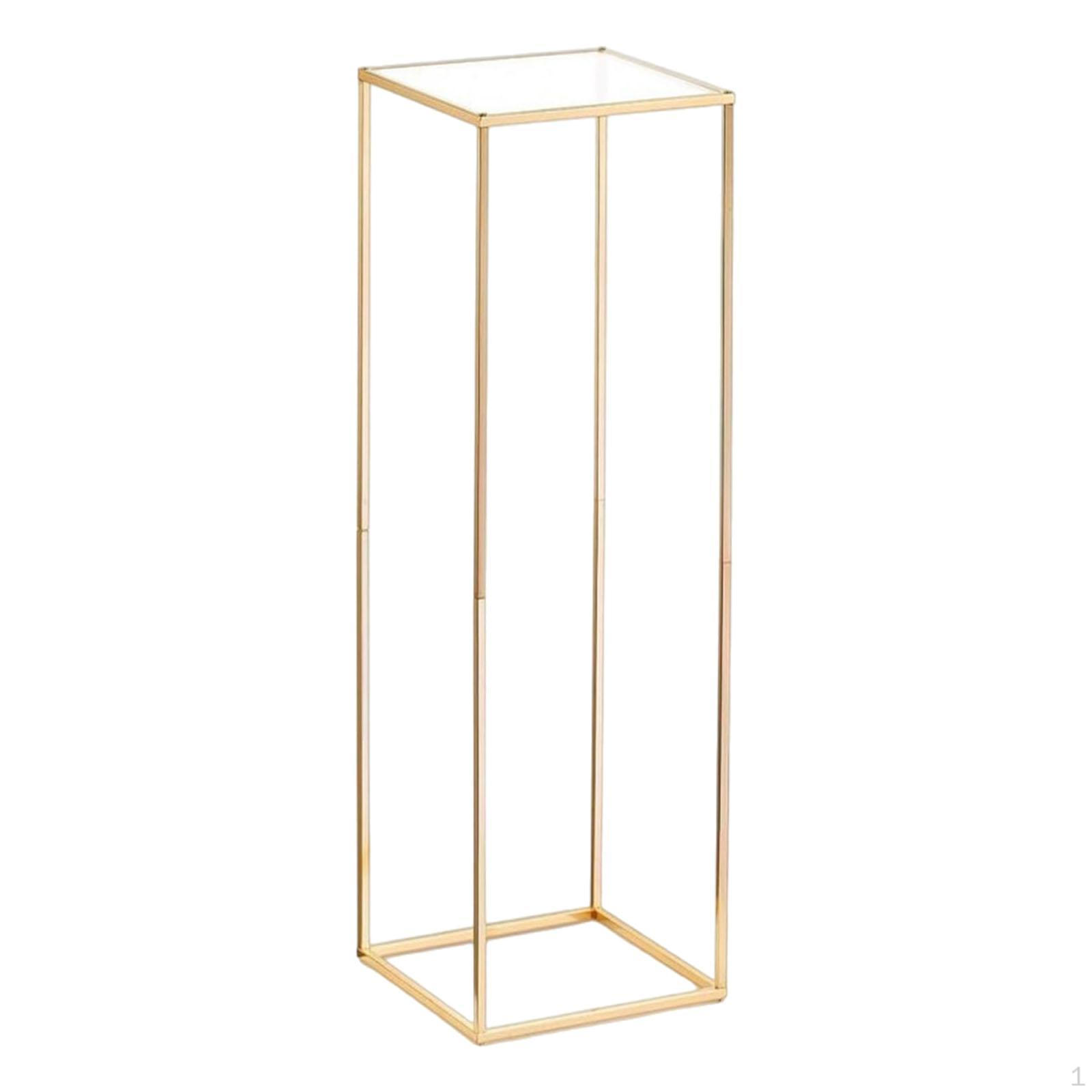 

Весільна квіткова стійка Композиція Центральний елемент Універсальна ваза Дисплей для Дня народження Gold 31x31x100cm