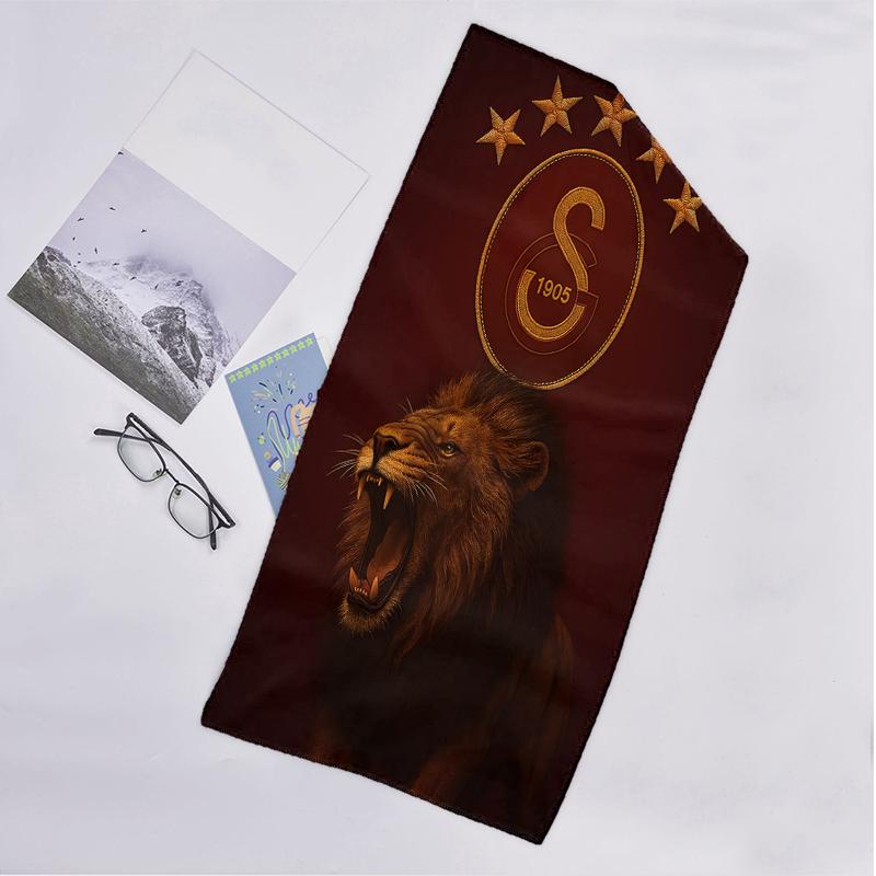 Galatasaray Fashion Beach Towel: Ideal for Summer Adventures Soft, absorbent and quick drying suitable for swimming and bathing