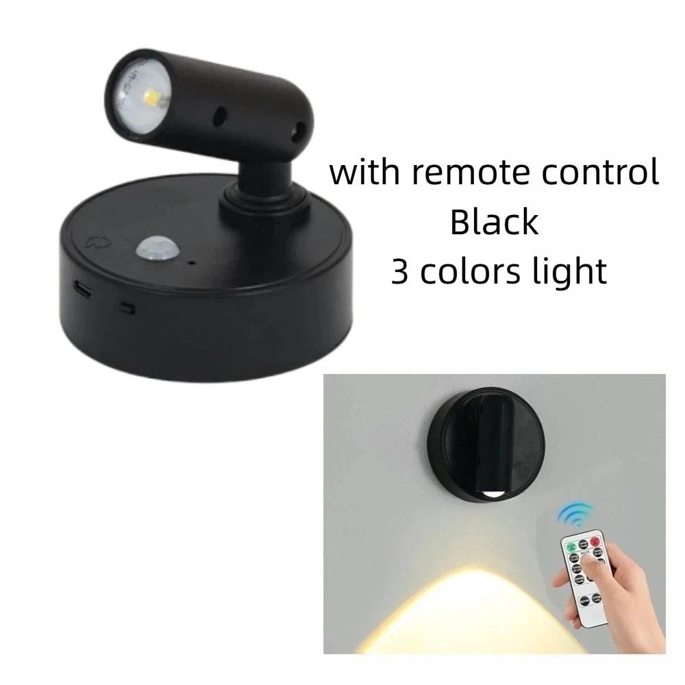 Wireless LED Wall Sconces Light 0.5W Dimmable LED Cordless Wall Light Touch Sensor Adjustable Brightness Magnetic Wall Lamp