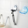 Suction Cup Shaver Holder - Wall-Mounted Razor Hanger (Gray/Blue)