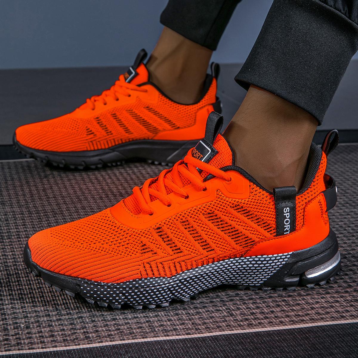 Herrenschuhe Leicht Belüftet Schnürung Trend Freizeit-Sneaker Männlich Mann Laufschuhe Komfort Rutschfest Laufen Sportlich 43 black