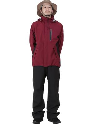 Namelessage Rainwear Top and Bottom Set Red L Rain Suit Raincoat Men's Women's NASR-310