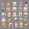50 Photos of Lucky Cat Cartoon Cute Cat Laptop Suitcase Suitcase Car Decoration Waterproof Stickers