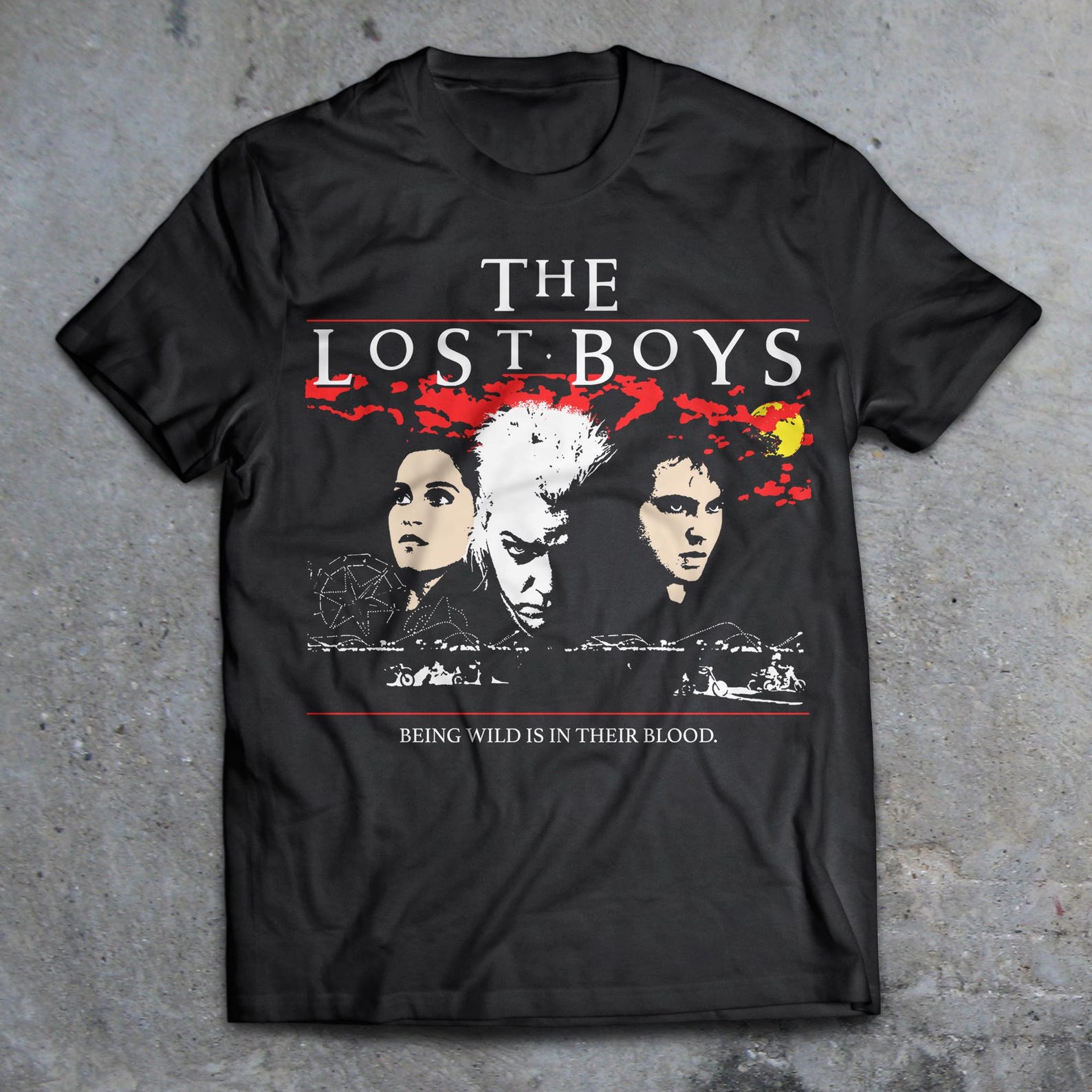 The Lost Boys 1987 Horror T-Shirt, 80s Horror Shirt, Waxwork, Fright Night, Lifeforce, The Hunger, Creepshow, Monster Squad S