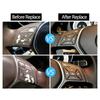 Switch Button Cover 23) Enhanced Performance Brown Steering Wheel Switch Buttons for Mercedes W204 W212 C200 E260 E320