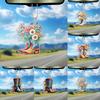 Charming Wild West Floral Car Hanging Decoration Ideal For Cowboy Style Home Accents
