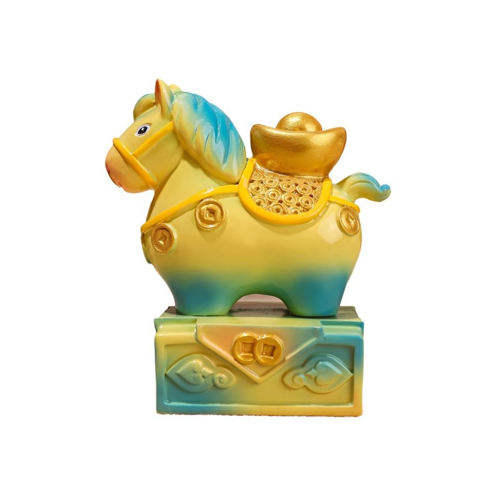 

Смола Мультяшная Статуэтка Лошади Форма Печати Талисман Лошади Зодиакальные Фигурки Лошади Подарок на День Рождения жёлтый