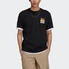 adidas Originals Trefoil Adv Mnt Back Tee Casual Printed Round Neck Short Sleeve T-Shirt Men Tops Black GN2367