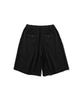 ANGLAN Double Tuck Half Slacks - Black