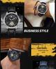 Swiss Tourbillon Men's Mechanical Watch, Large Dial, Automatic, Fashionable Leather Strap, High-End Feel