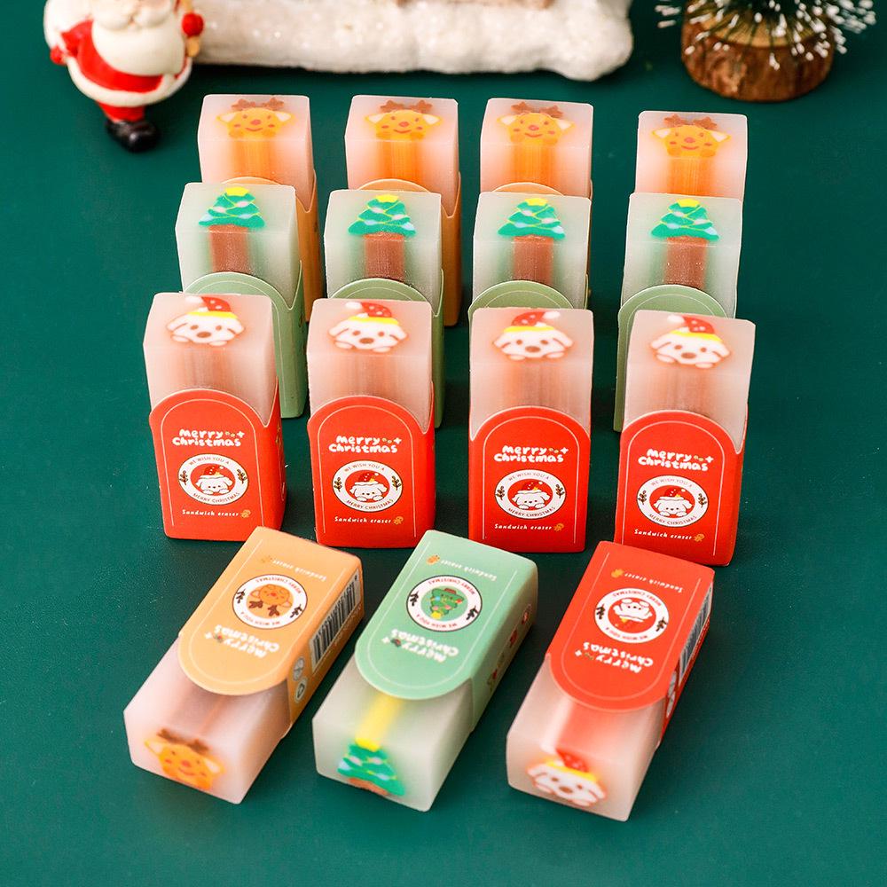 Jultecknad suddgummi: Perfekt för studenter - Perfekt för prov, skissande & klistermärkesfria teckningar