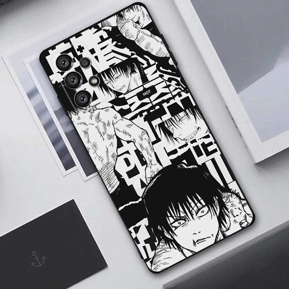 Anime Fushiguro Toji Phone Case For Samsung Galaxy A20,A21s,A22,A31,A32,A52,A53,A72,73,A80,A91 Soft Black Cover