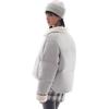 Anta Gradient Zipper Collar Comfortable Breathable Versatile Casual Down Jacket Women Outerwear Cloud-Gray 962448904-1