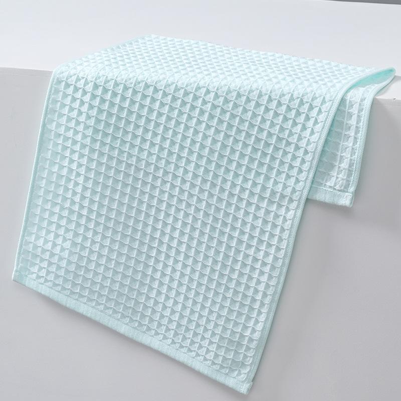 1 PC Class A Cotton Waffle Towel Combed Cotton Honeycomb Household Face Towel Soft Absorbent Comfortable Textile Towels for The Home
