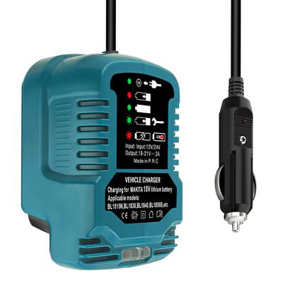 DC 12V/24V Li-Ionen-Akku Mini Kompaktes Autoladegerät Zigarettenanzünderstecker Mit LED Für Makita 18V LXT Akku BL1860 BL1830