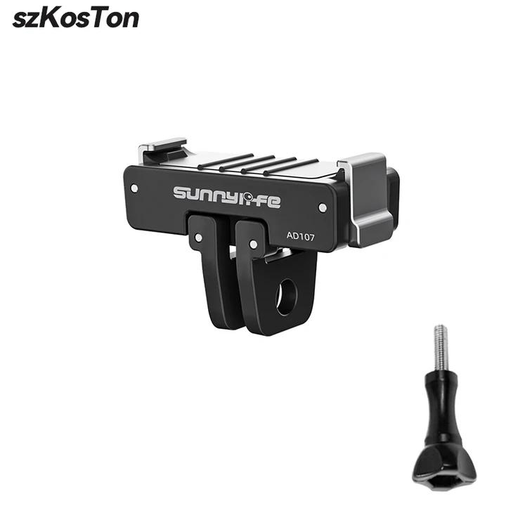 Magnetic Quick Release Adapter Base For DJI OSMO Nano/Action 6 Foldable Quick-release Two Claw Mount Adapter