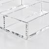 Clear Acrylic Eyeglasses Tray with 6 Separate Compartment for Visible Storage in Closets, Entryway Cabinets, or on Dressing Tables