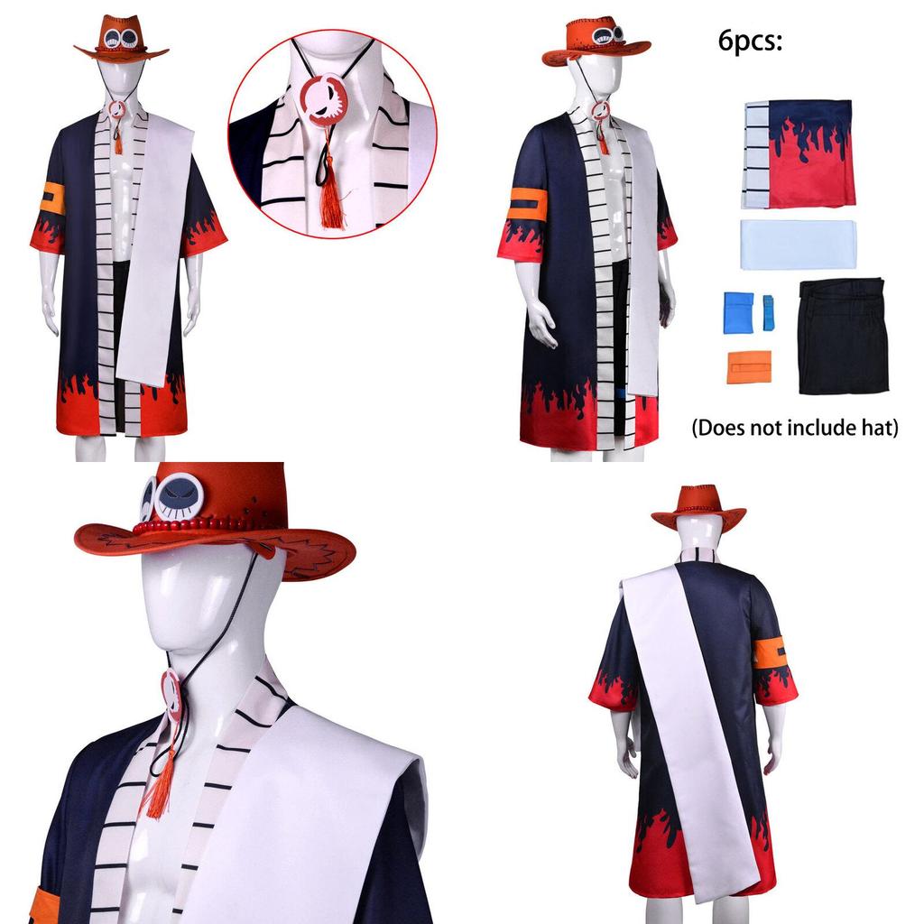 Portgas·d· Ace Cosplay Costume For Adults Highly Restored One Piece Character Uniform