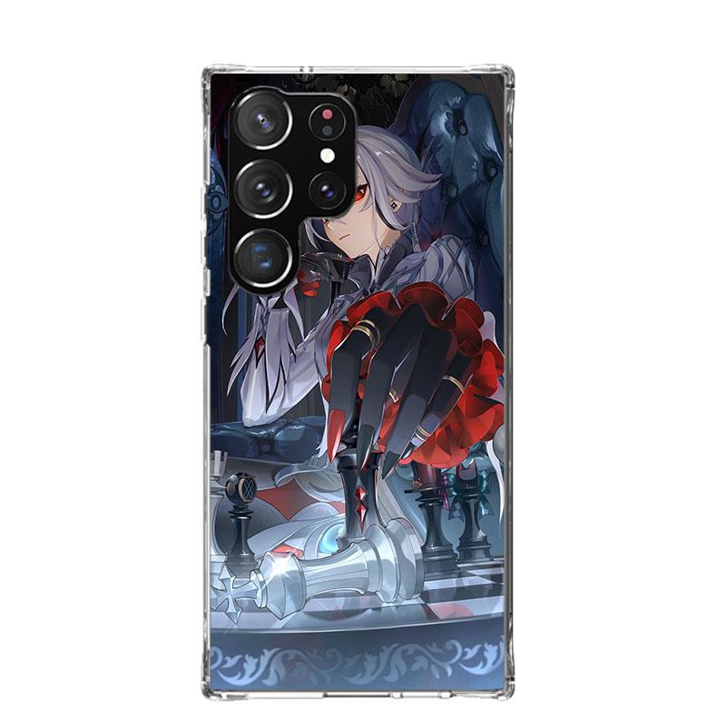 Arlecchino Genshin Impact Phone Case For Samsung Galaxy S25 Edge S24 S23 S22 S21 FE S20 Ultra S10 Plus + Art Customized Coque