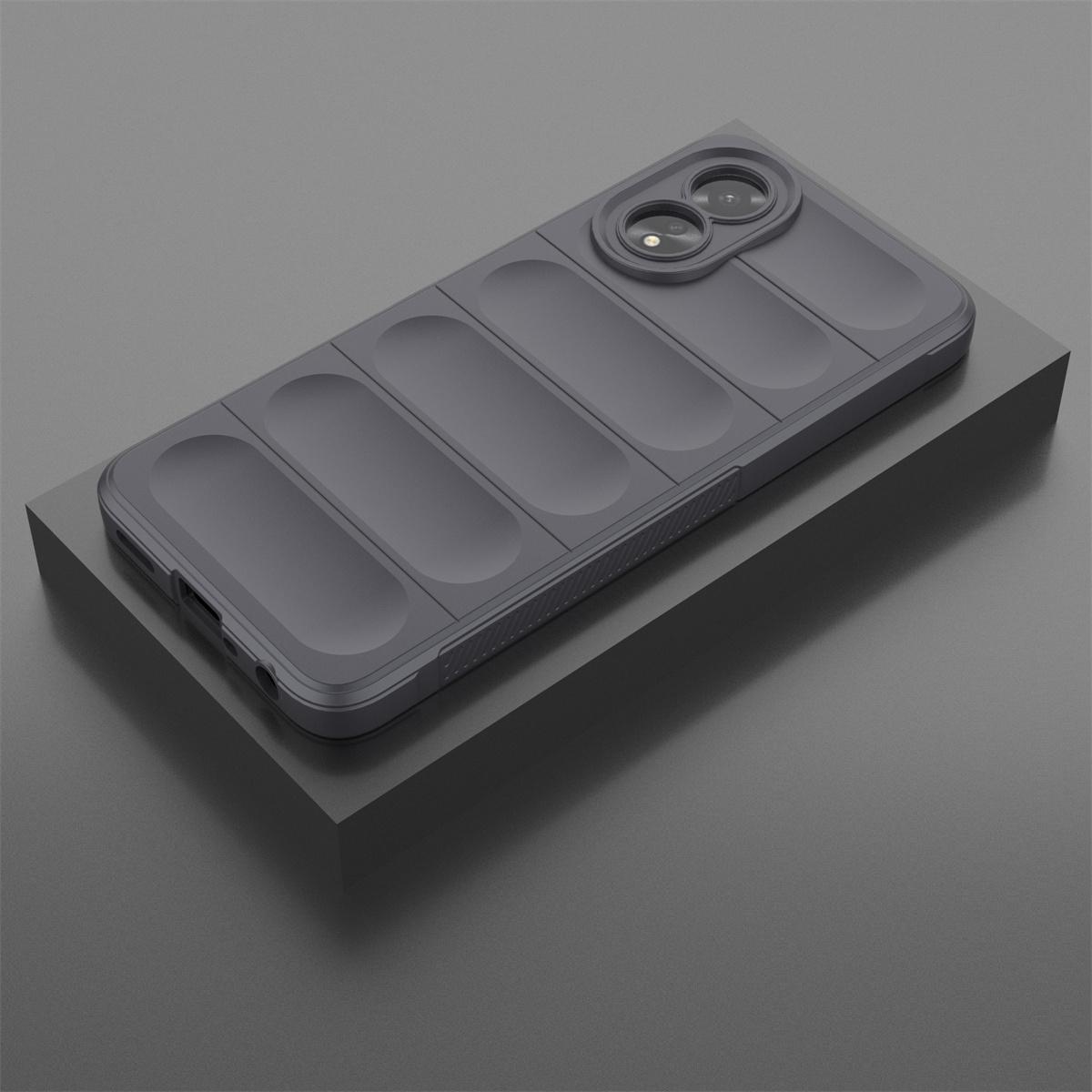 

Для OPPO A18 A 18 чехол Броня Силиконовый ТПУ Мягкая противоударная задняя крышка чехол для телефона For OPPO A18 серый