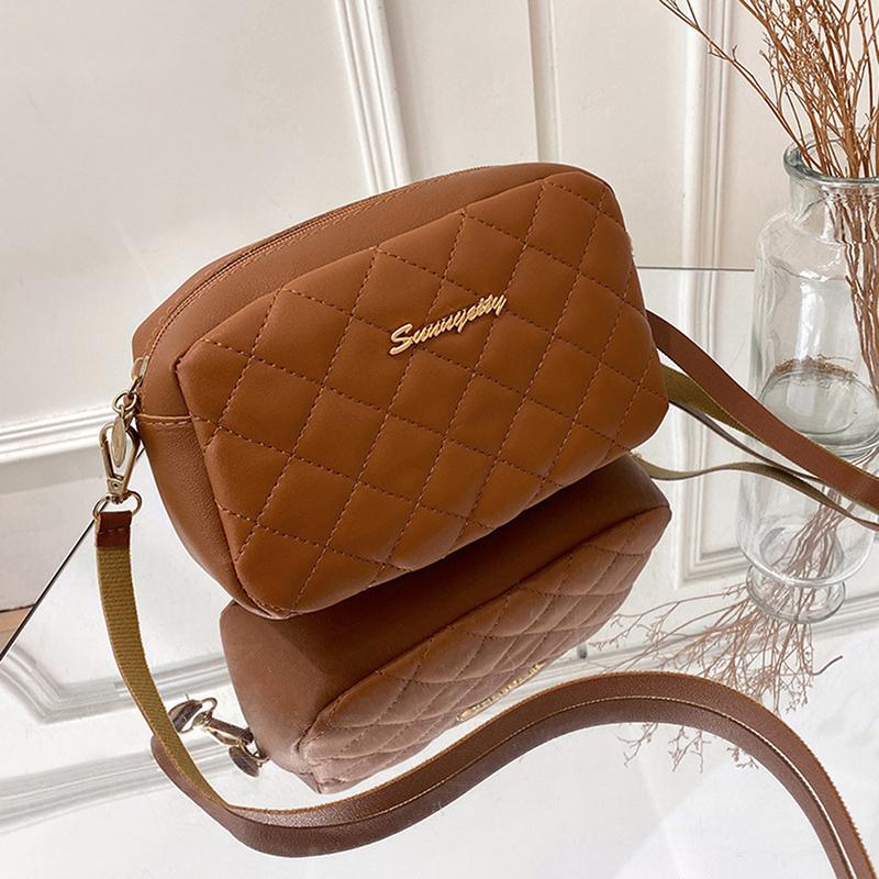 Sacs Bandoulière pour Dames Luxe Pompon Petit Sac Messager pour Femmes Broderie Lingge Décontracté Sac à Épaule Féminin