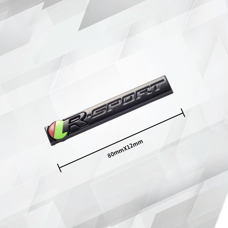 Car Badges R SPORT Trunk Emblem Metal Stickers Body Decals Decor For XE XF R XJ F PACE R Sport F-TYPE F-PACE I-PACE V6