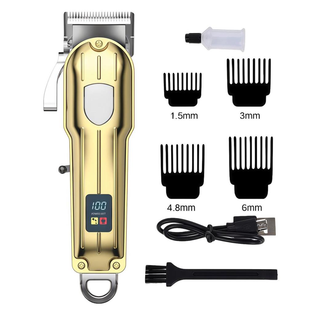 Electric Hair Clipper & Trimmer with Engraving Capability for Bald Heads