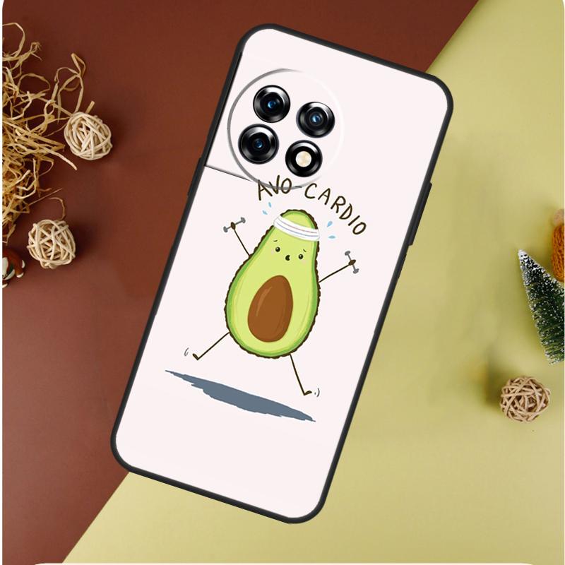Cartoon Avocado For OnePlus Nord 4 CE 3 2 Lite N20 N30 9 10 Pro 8T 9RT 10T 10R 13R 12R 11 12 13 Phone Case