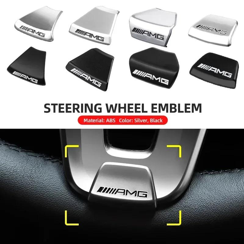 Für AMG Logo Lenkrad Aufkleber Auto Emblem Abdeckung Innenraum Aufkleber Decal Für AMG Mercedes Benz GLC GLA W204 W205 W212 W213