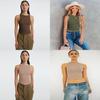 Y2k Summer Sleeveless Backless Knit Top For Women With High Elasticity Street Style