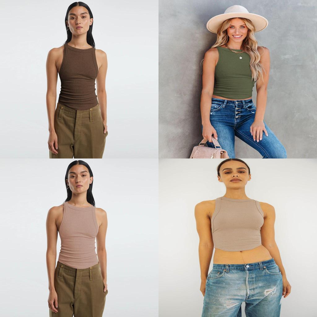 Y2k Summer Sleeveless Backless Knit Top For Women With High Elasticity Street Style