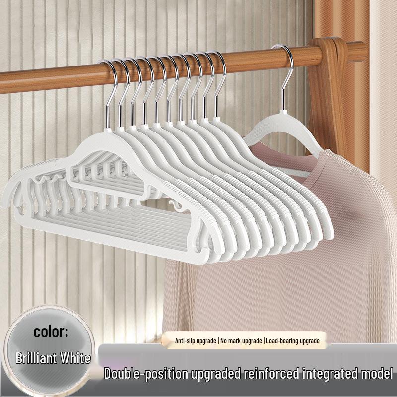 Non-Slip Anti-Bulge Clothes Hangers with Shoulder Protection for Wardrobe Drying Racks