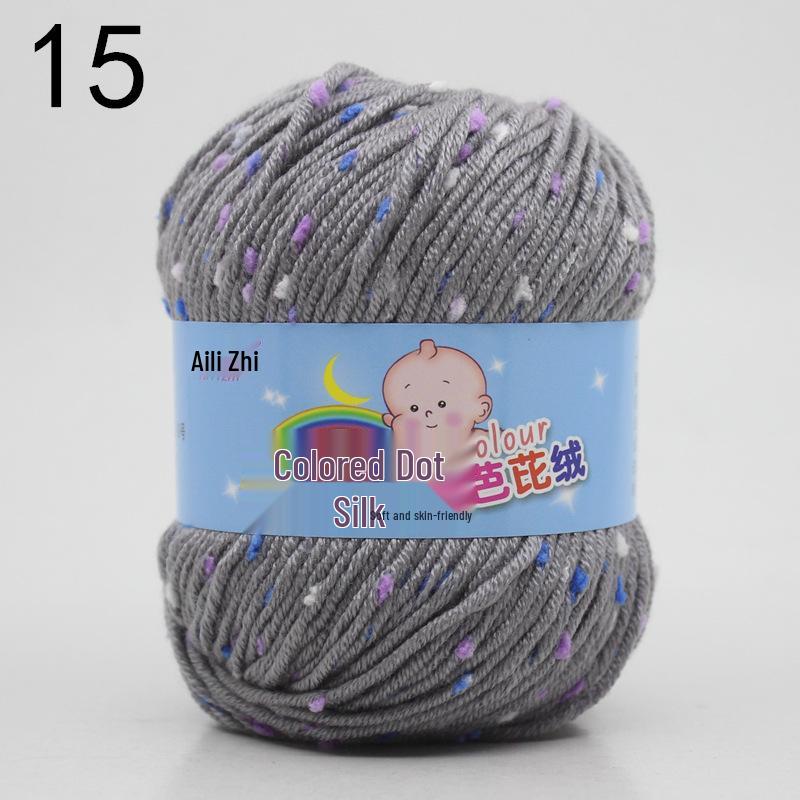 Velvet Milk Cotton Yarn Ball for Infant Sweaters & Crochet Shoes DIY Kit