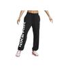 Nike Mid Rise Letter Elastic Knit Sports Pants Women Bottoms FB8052-010