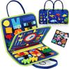 Kids Montessori Suitcase Toys Educational Learning Buckle Training Essential Baby Busy Board Sensory Intelligence Developing