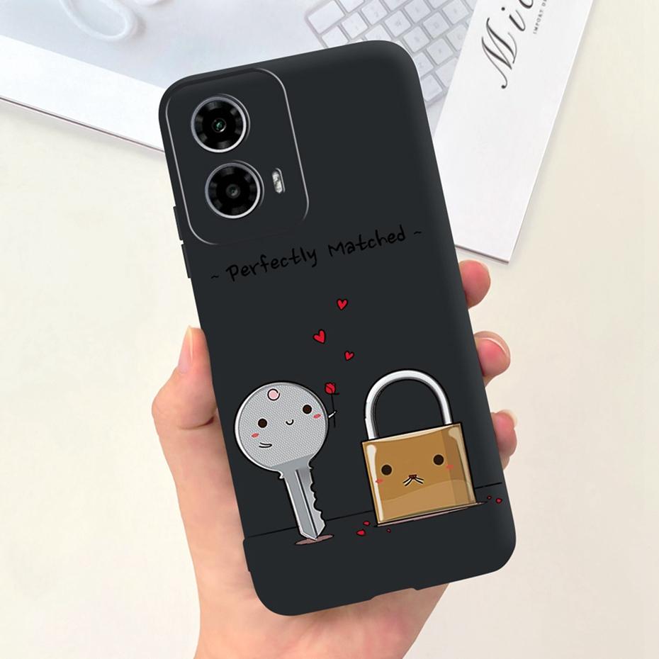 2024 New Fashion Case For Motorola Moto G24 G34 Black Silicon Soft Protective Back Cover For Moto G24 G34 4G 5G Phone Cases