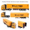 1:48 Container Truck Toy, Construction Truck Model Toy, Kids Collection Christmas Gift Birthday Gift Yellow, Cargo Truck