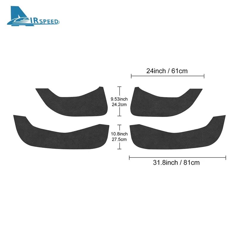 Suede Car Door Anti-kick Pad For Mazda 3 Axela BP 2024 2025 Leather Carbon Mat Accessories Protect